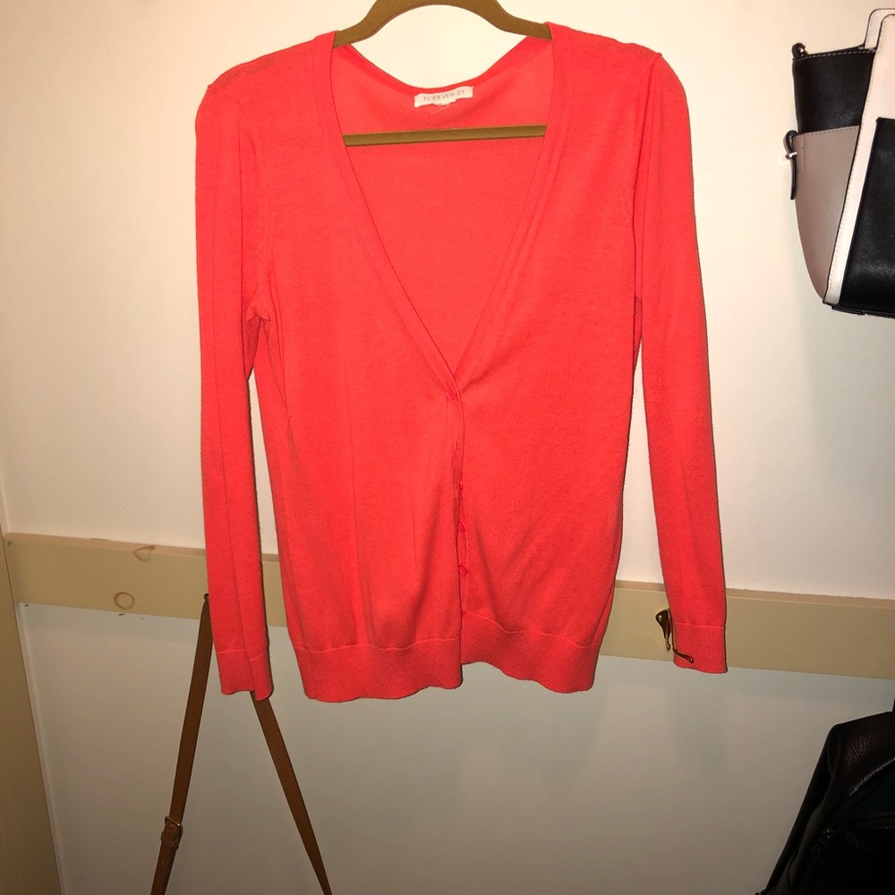 Coral Cardigan